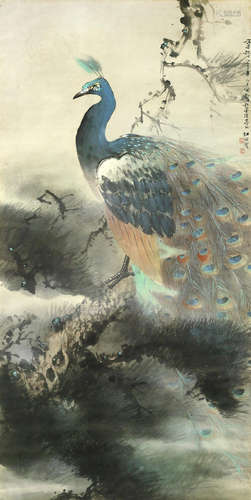 Jiang Mingxian (Taiwan, b.1942),The Triumph of the Peacock, 1973