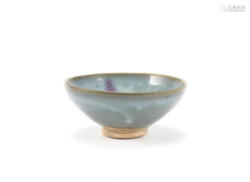 A Junyao violet splashed bowl,Yuan Dynasty
