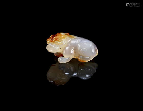 An agate carving of a mythical beast