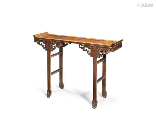 A small huanghuali altar table,Late Qing Dynasty/Republic Period