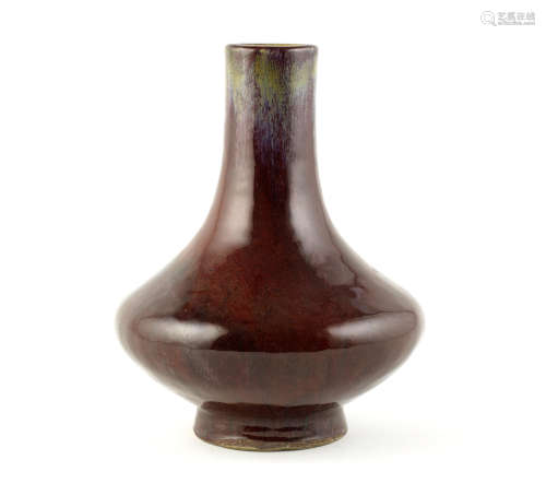 A flambé-glazed bottle vase,18th/19th century