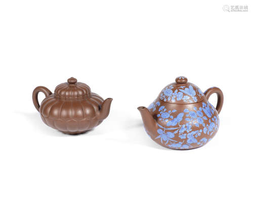 Two yixing teapots and covers,20th century