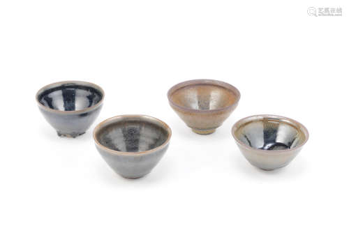 A group of four Jian ware bowls,Song Dynasty