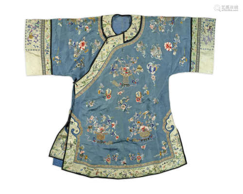 A group of three Han-Chinese ladies' robes,Late Qing Dynasty