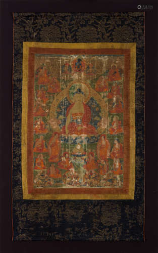 西藏十八世纪 释迦牟尼佛像