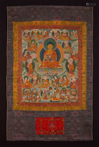 西藏十九世纪 释迦牟尼佛像