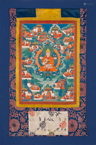 西藏十九世纪 宗喀巴上师像