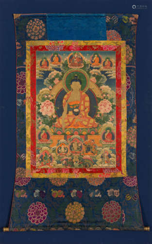 西藏十九世纪 释迦牟尼佛像