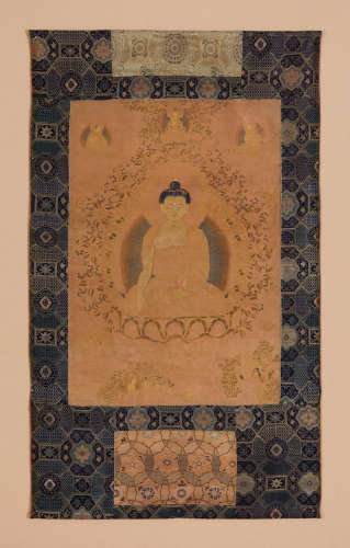 西藏十八世纪 绢本佛陀像