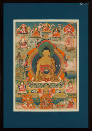 西藏十九世纪末/二十世纪初 释迦牟尼佛像