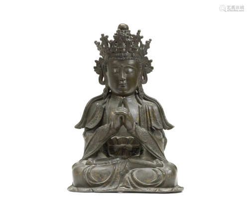 十六世纪 铜毗卢遮那佛结跏跌坐像
