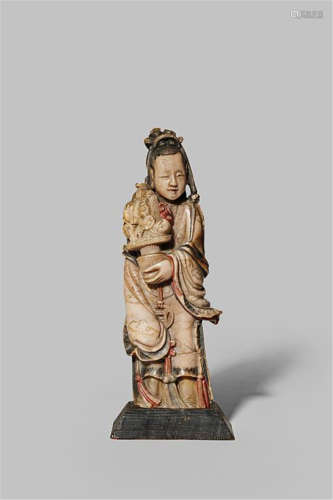 A CHINESE SOAPSTONE FIGURE OF MAGU QING DYNASTY