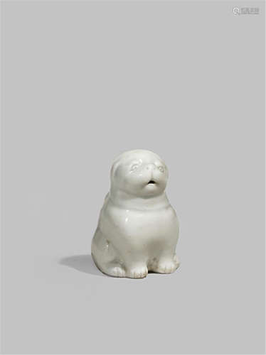 A JAPANESE HIRADO PUG DOG WATER DROPPER 19TH CENTURY