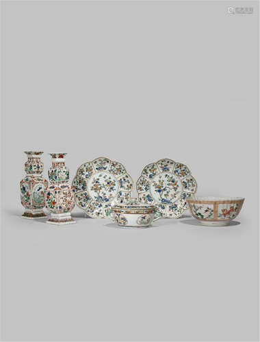 A COLLECTION OF CHINESE FAMILLE VERTE ITEMS KANGXI 1662-1722