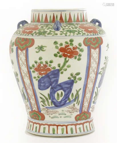 A Chinese baluster vase