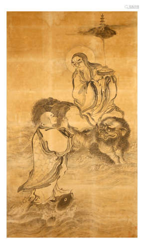 佚名   佛教题材绘画四幅
