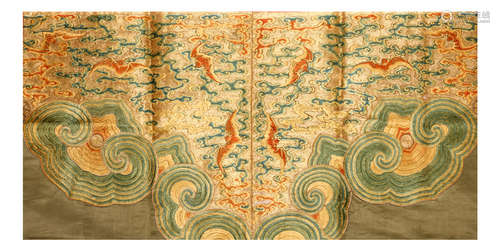 晚清   刺绣多幅                                                                                                                                                    A LARGE COLLECTION OF CHINESE EMBROIDERED TEXTILES.