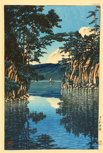 木版画 川瀬巴水、昭和时代                                                                                                                                            KAWASE HASUI (1883 – 1957)