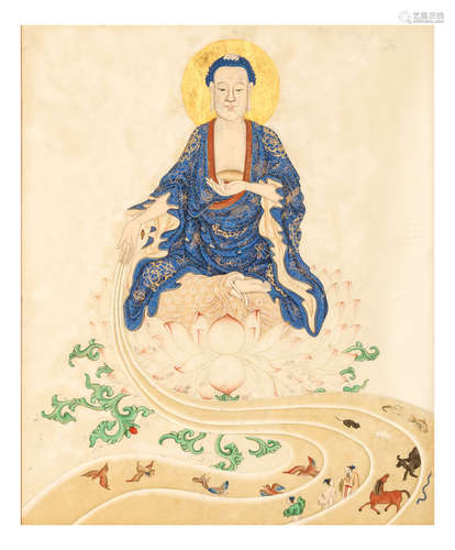 清   外销绘画两幅                                                                                                                                              TWO CHINESE EXPORT PAINTINGS.