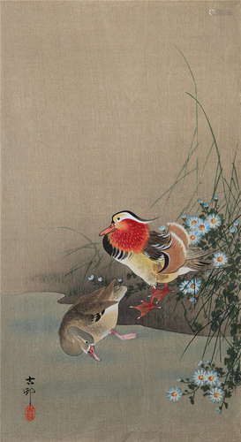 花鸟画版画、古邨、月耕他、２０世纪                                                                                                                                                 A GROUP OF JAPANESE PRINTS BY KOSON AND OTHERS.