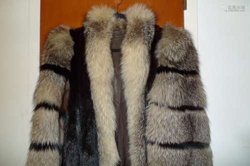 Mink woman's fur coat