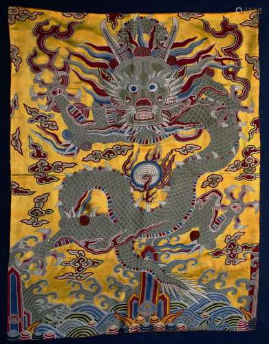 Chinese Cloth Embroidery of Dragon