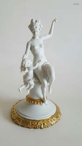 Very Fine Italian Bisque Porcelain Figurine