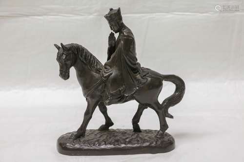 Chinese Bronze Horse w/ 