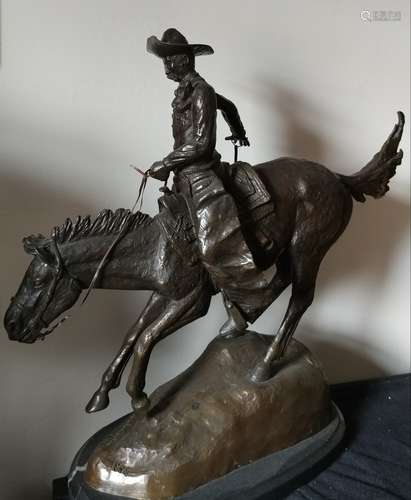 Bronze sculpture after Frederick Remington Arizona