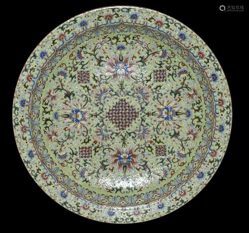 Chinese Famille Rose Porcelain Plate