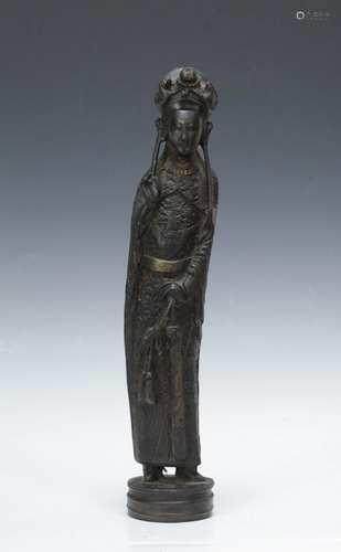 19th C. Chinese Bronze Statues of an Officer