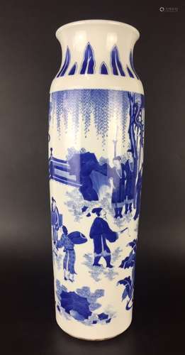 20th C. Chinese Blue/White Porcelain Vase