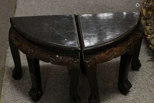 Pair of Chinese Wood Tables