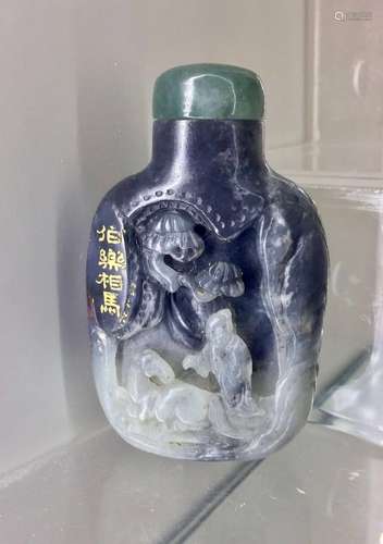 Chinese Jade Carved Snuff Bottle