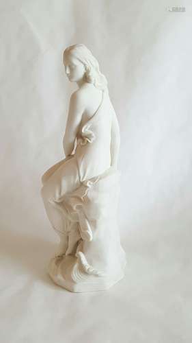 Fine antique Italian Bisque Porcelain Statue