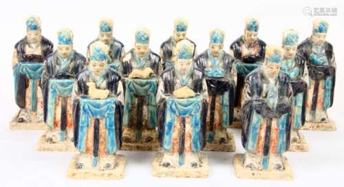 Ming Dynasty Complete (12) Piece Terracotta Zodiac Tomb Figure Collection W/Thermoluminecence Report