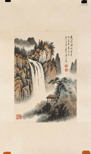 A CHINESE PAINTING OF LANDSCAPE