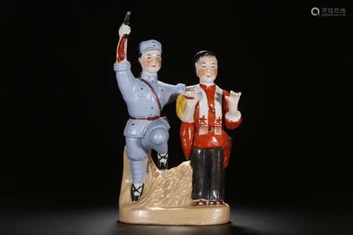 CHINESE CULTURAL REVOLUTION PORCELAIN FIGURE