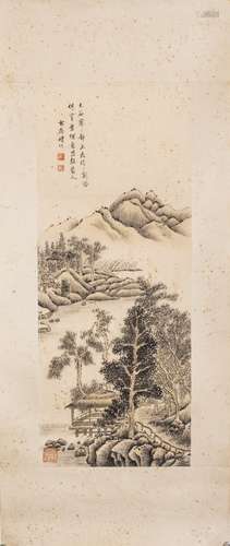 A CHINESE PAINTING OF LANDSCAPE