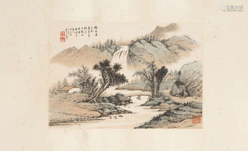 A CHINESE PAINTING OF LANDSCAPE