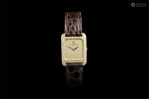 Vacheron Constantin,  A gold and diamond manual winding lady’s watch 1980