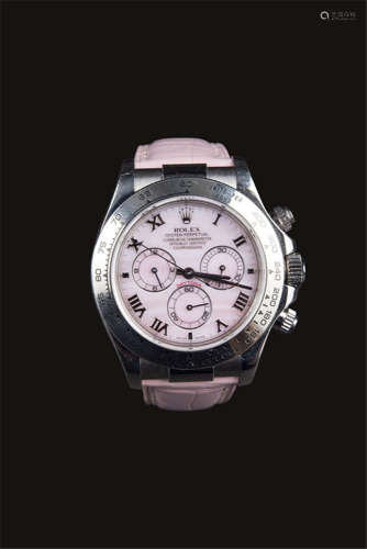Rolex White Gold Daytona, Pink Mother Of  Pearl – 1165
