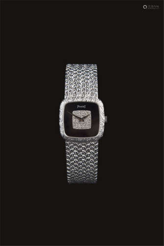 Piaget 18K White Gold Diamond Dial Dress Watch, Ladies