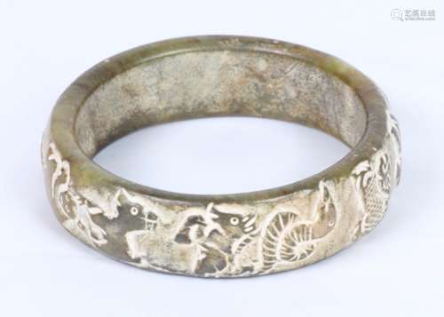 Antique Hardstone Chinese Zodiac Bracelet