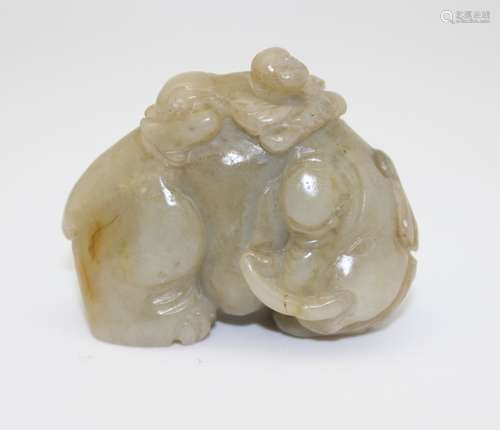 ANTIQUE JADE CARVING