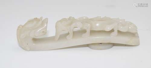 QING DYNASTY JADE BELT BUCKLE