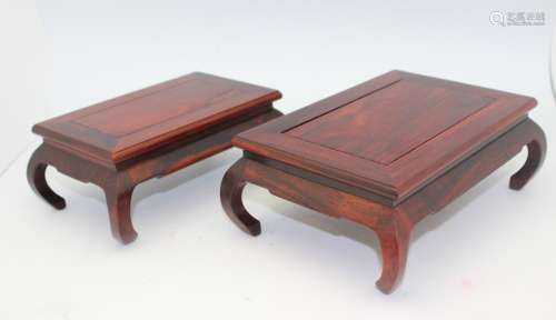 2 ROSEWOOD STAND