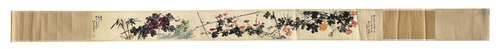 TANG YUN AND WANG XUETAO: INK AND COLOR ON PAPER HANDSCROLL