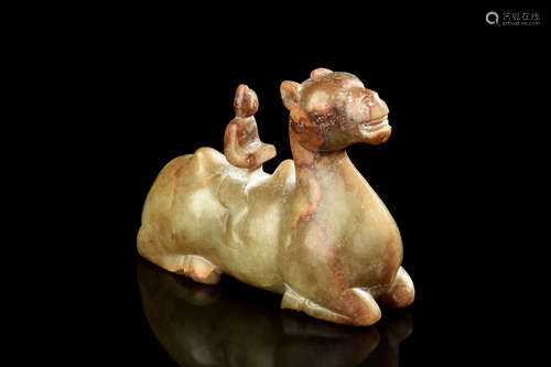 JADE CARVED 'CAMEL' FIGURE