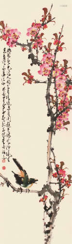 赵少昂 癸酉（1993）年作 春色满人间 镜片 设色纸本